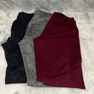 Bundle of 3 yoga/workout leggings